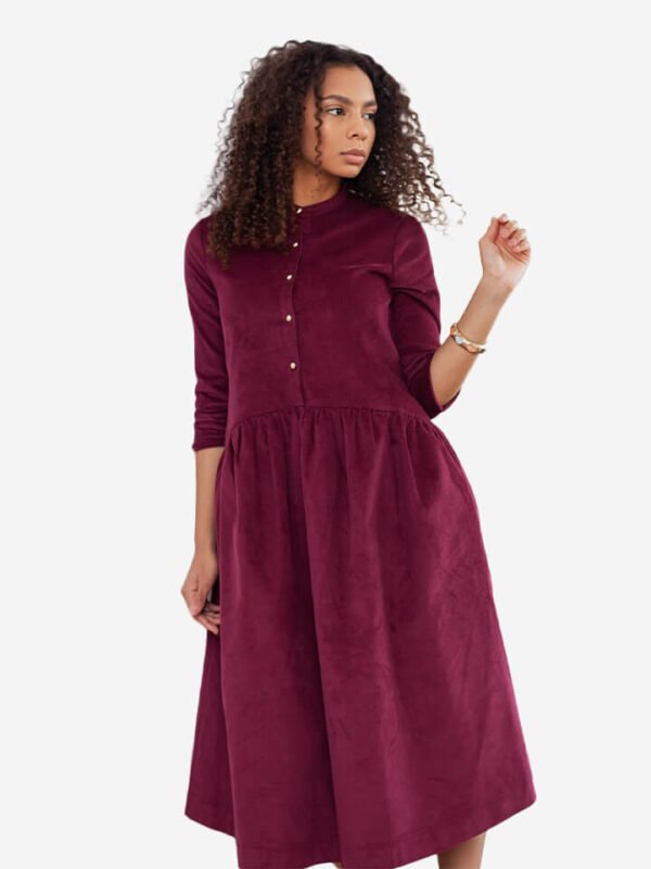 Vestido Meena color granate